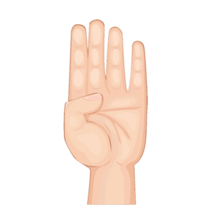 Thumb Flexion Image demonstrating thumb flexion